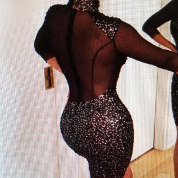 DRESS, SEQUIN, MINI DRESS - Picture 4 of 5